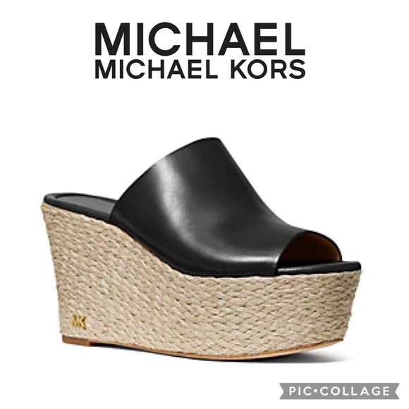 MICHAEL Michael Kors Shoes - Michael Kors Cunningham leather wedge